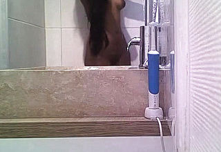 Showering Indian Niece On hidden webcam