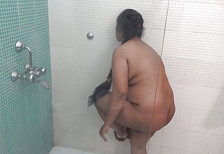 A Desi Bhabi bathing Nude in Bathroom
