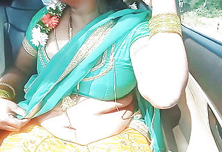 Telugu dirty talks. Car sex. Sexy saree Aunty Romantic Sex with STRANGER